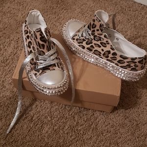 Cheetah low top woman sneakers